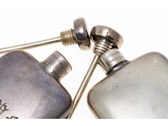 Two Sterling Tiffany & Co. Perfume Bottles