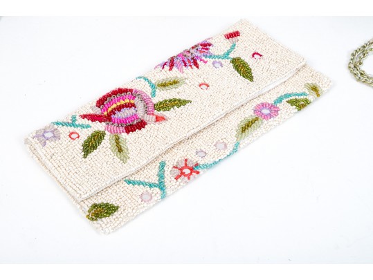 Six Classic Colorful Beaded Hand Bags 