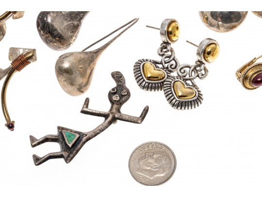 Collection Of Sterling Silver Jewelry, 91.3 Dwt