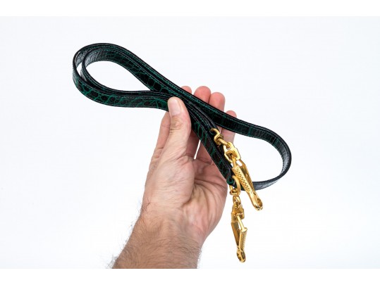 Two Alligator Leather Hand Bags