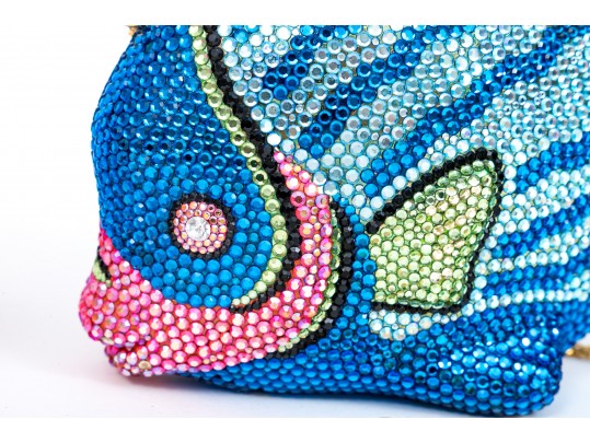 Kathrine Baumann Heart And Fish Rhinestone Shoulder Bags
