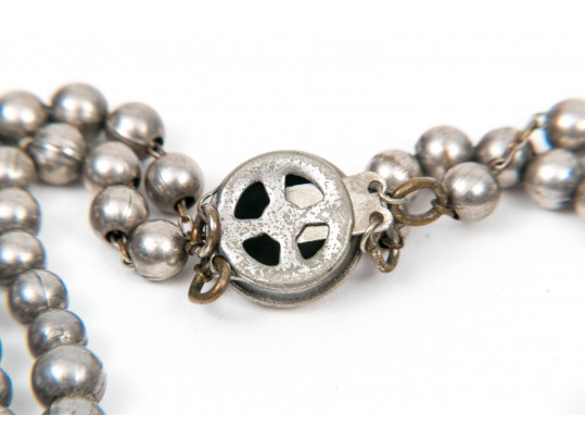 Classic Sterling And Beaded Necklaces And Bracelet