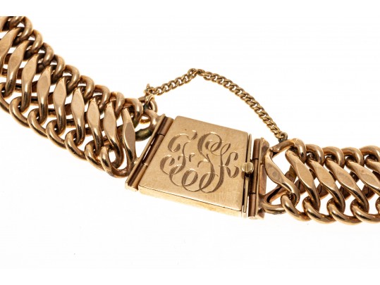 Classic 14K Curb Style Chain Necklace