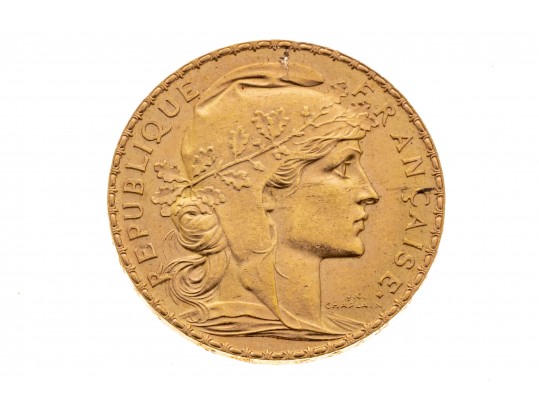 1911 20 Franc Gold French Coin