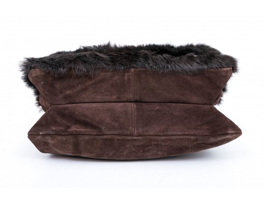 Hogan Leather And Fur Hand Bag