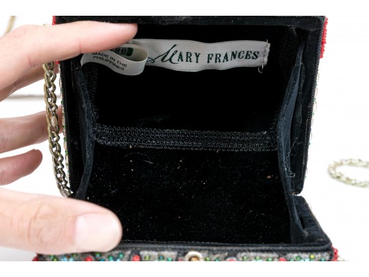 Six Classic Colorful Beaded Hand Bags 