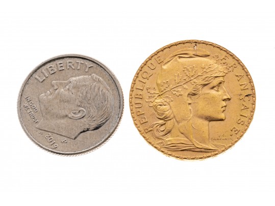 1911 20 Franc Gold French Coin
