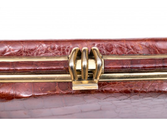 Three Stylish Allagator Leather Shoulder And Hand Bags