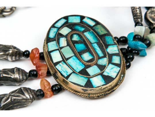 Large Group Of Colorful Turquoise And Cinnabar Jewelry