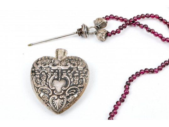 Classic Sterling And Beaded Necklaces And Bracelet