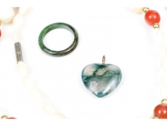 Colorful Collection Of Hardstone Jewelry