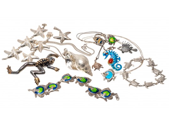 Lot Of Assorted Fun Sea Life Creature Motif Jewelry Pieces