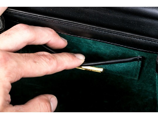 Vicenze Double Horse Head Leather Shoulder Bag