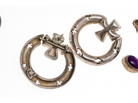 Collection Of Cross Pendant Necklaces And Cross Pendant Earrings