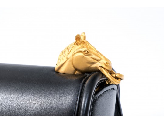 Vicenze Double Horse Head Leather Shoulder Bag