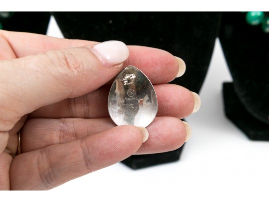 Deep Green Malachite Stone Necklaces And Earrings