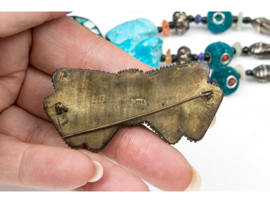 Large Group Of Colorful Turquoise And Cinnabar Jewelry