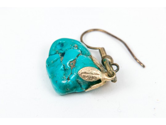 Eleven Pairs Of Colorful Sterling Sivler Earrings