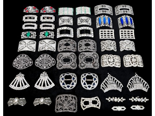 Large Collection Of Antique To Contemporary Shoe Buckles