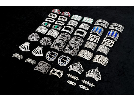 Large Collection Of Antique To Contemporary Shoe Buckles