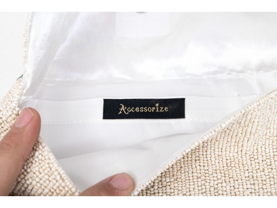 Six Classic Colorful Beaded Hand Bags 