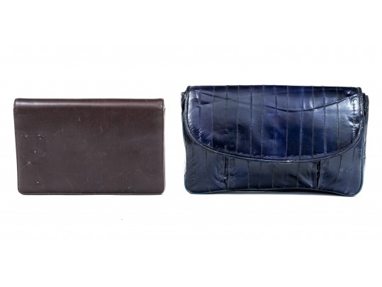 Judith Leiber Clutch And Eel Leather Shoulder Bag