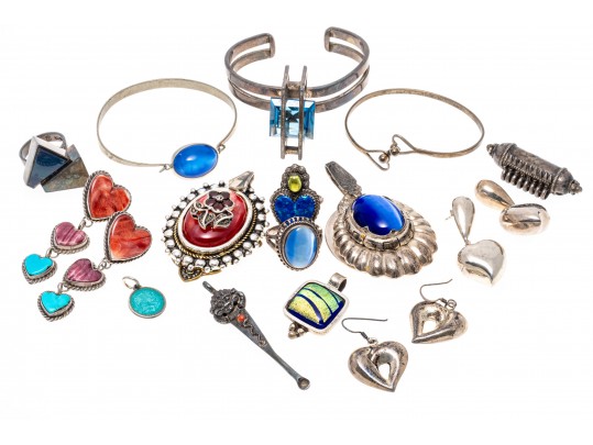 Collection Of Sterling Silver Jewelry Including Tiffany & Co. Bracelet, 145.9 Dwt