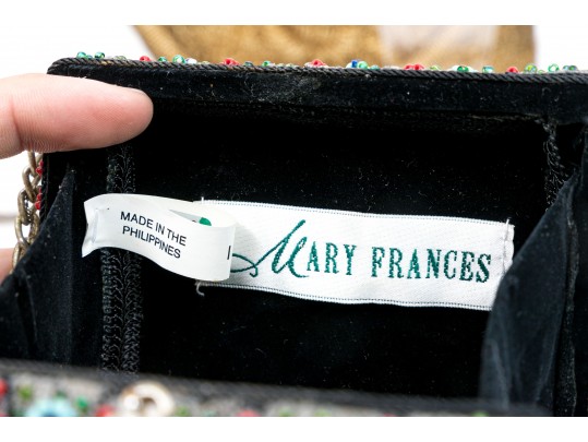 Six Classic Colorful Beaded Hand Bags 