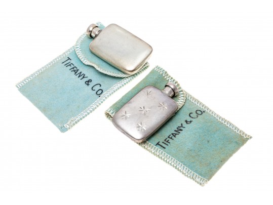 Two Sterling Tiffany & Co. Perfume Bottles