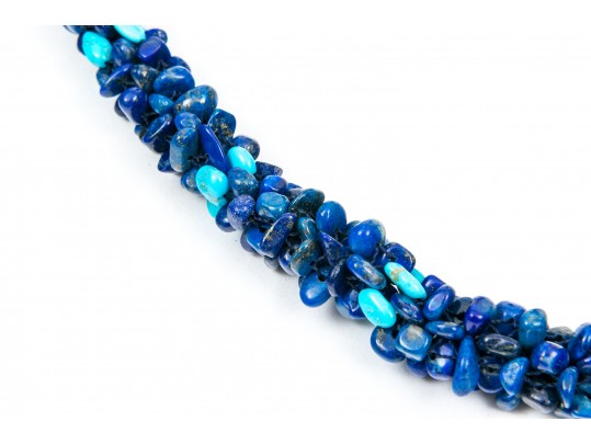 Group Of Lapis And Sodalite Necklaces And Earrings