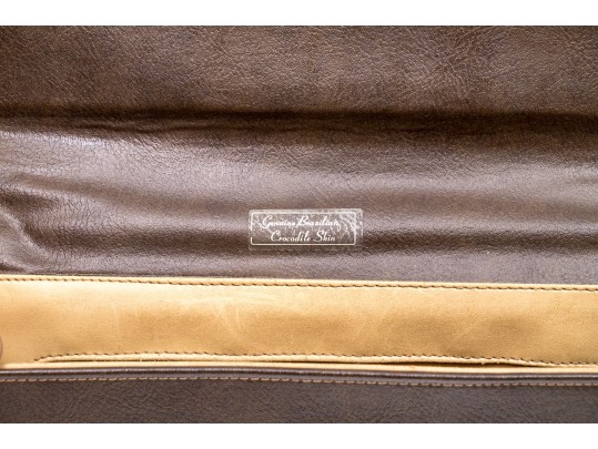 Three Stylish Allagator Leather Shoulder And Hand Bags