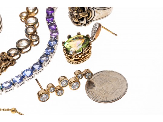 Lot Of Assorted Sterling Silver And Gold Filled Jewelry Pieces