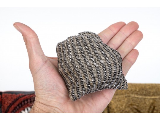 Six Classic Colorful Beaded Hand Bags 