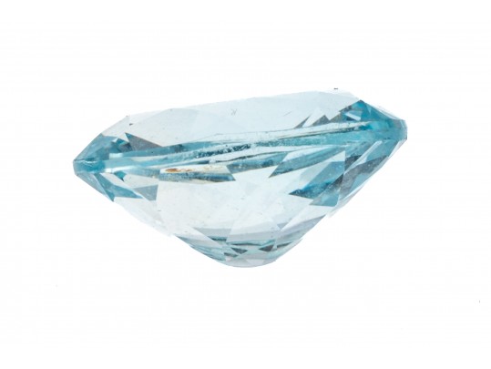 Loose Stone: One Oval Faceted Light Blue Topaz, 