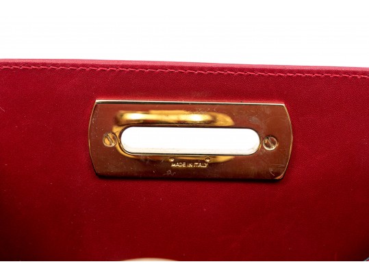 Ferragamo Leather Shoulder Bag And Clutch