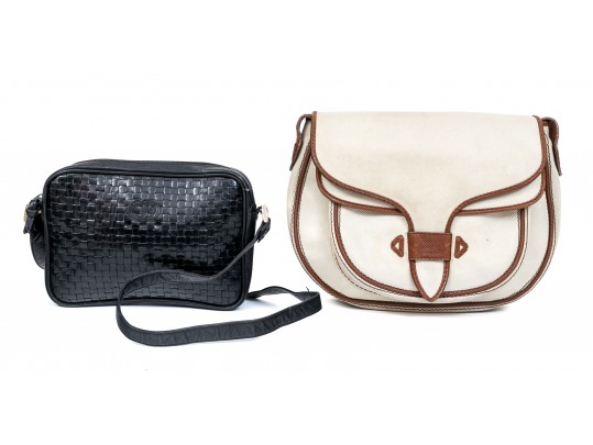 Leather Dior And Bottega Veneta Leather Shoulder Bags