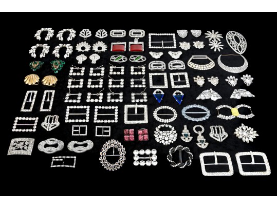 Large Collection Of Vintage Belt Buckles