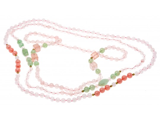 Rose Quartz Jewelry Group