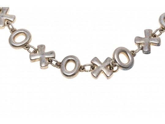 Sterling Silver 'XO' Link Carolee Necklace