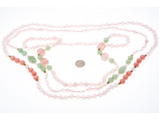 Rose Quartz Jewelry Group