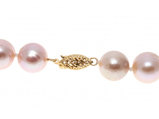 Pale Pink Cultured Freshwater Pearl Necklace