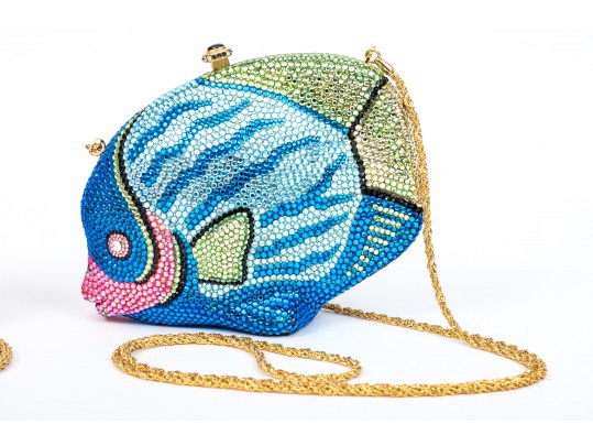 Kathrine Baumann Heart And Fish Rhinestone Shoulder Bags