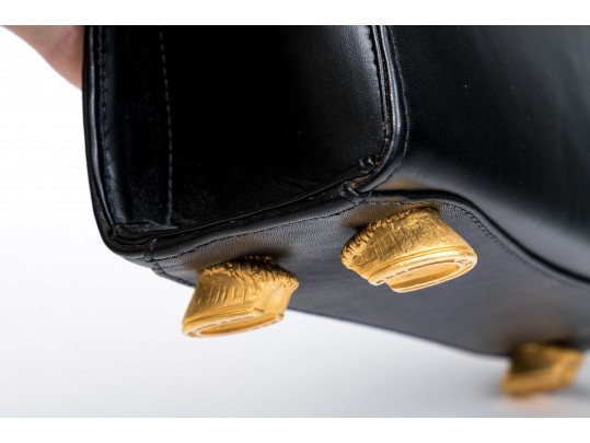 Vicenze Double Horse Head Leather Shoulder Bag