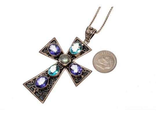 Collection Of Cross Pendant Necklaces And Cross Pendant Earrings