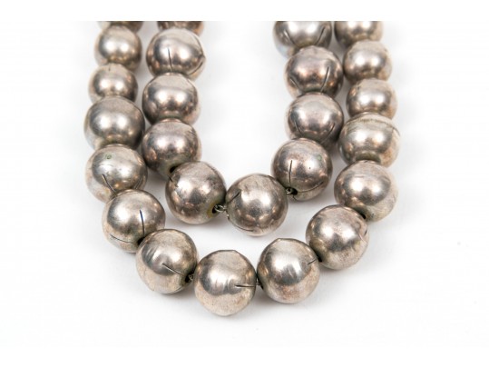 Classic Sterling And Beaded Necklaces And Bracelet