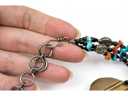 Large Group Of Colorful Turquoise And Cinnabar Jewelry