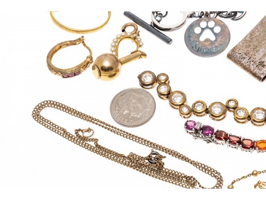 Lot Of Assorted Sterling Silver And Gold Filled Jewelry Pieces