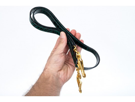 Two Alligator Leather Hand Bags