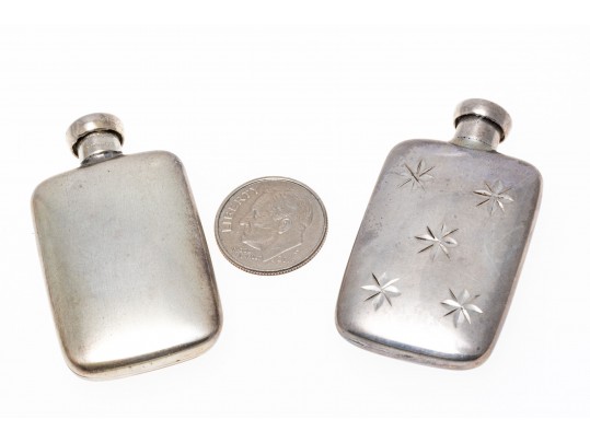 Two Sterling Tiffany & Co. Perfume Bottles