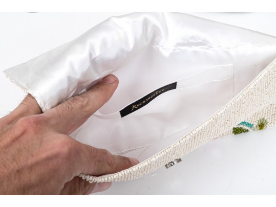 Six Classic Colorful Beaded Hand Bags 